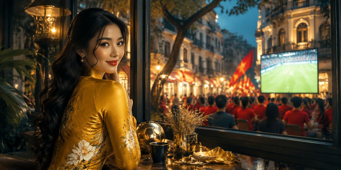 Cá cược bóng đá Hà Nội với trang phục áo dài truyền thống